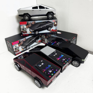 WS-580 18W Tesla cyberpickup thiết kế không dây máy tính để bàn bên BT âm thanh di động Hộp xe <span class=keywords><strong>mini</strong></span> Karaoke loa với Disco RGB màn hình - Product Image 3