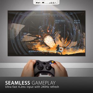PX748 PX748 4K UHD 4000 Lumens 240 Hz 4.2ms HDR Auto PX748-4K Smart <b>Projector</b> Dual & USB-C Portable With 4K UHD 4000 Lumens Proj - Product Image 5