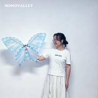 Momovalley Kupu-kupu Terbang LED Realistis RC Bionic Ornithopter Drone Mainan Remote Control untuk Festival Luar Ruangan dan Pertunjukan Panggung