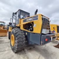 Chargeuse sur pneus Komatsu WA380 de 3 tonnes, chargeuse frontale moyenne pour la construction routière en carrière, manutention de matériaux en vrac, faible nombre d'heures de travail