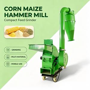 Commercial Electric Dry & Wet Grain Grinder with Motor & Bearing Wheat Corn Flour Milling Machine 220V/380V for Chicken Feed - Product Image 1
