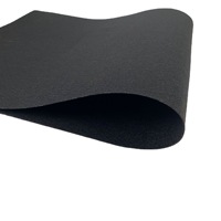 Feutre noir personnalisé en usine, 2 mm, tissu non tissé rigide, 240 g, feutre de coton polaire Halberd, feuille de feutre pour chaussures - Vente chaude