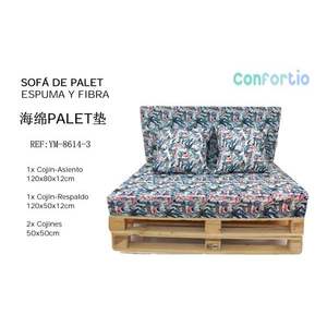 Coussin de palette en éponge 12 cm - 3 coussins de palette pour siège et oreiller - Product Image 3