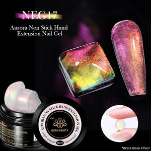 BORN PRETTY PRO 4 en 1 Aurora Shimmer Solid Gel Builder Color 3D Tallado Suave Nail Gel Art Antiadherente Mano Gel Duro Extensión de Uñas - Product Image 1