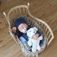 Poupées Bébés Reborn Réalistes Lifereborn de 19 Pouces, Jouet Nouveau-Né Fait Main en Vinyle Souple, Plus Vrai que Nature, pour Cadeaux d'Enfants