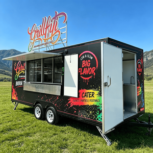 Mobile Catering Food Vending Cart <b>Trailer</b> American Standard Street Kiosk Snack Truck Juice Concession Truck - Product Image 3
