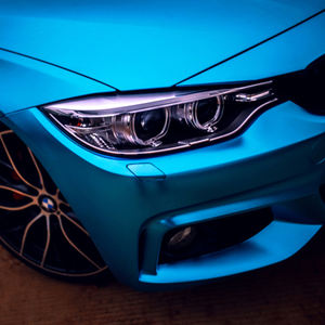 1.52X17m metallo opaco luce lago blu cromo vinile auto avvolta in schiuma opaca pellicola protettiva in vinile satinato blu - Product Image 3