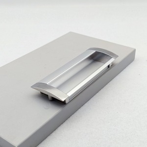 Tirador de cajón empotrado de aleación de aluminio, moderno, rectangular, mecanizado por CNC, herrajes duraderos para gabinetes - Product Image 2