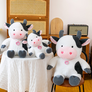 Muñeco de Peluche de Vaca Sentada al por Mayor - Animal de Peluche de Bovino de Dibujos Animados, Lindo Juguete de Regalo de Cumpleaños - Product Image 6