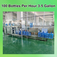 Produits en gros Machine de remplissage brossage automatique à haute pression de 5 gallons de tambours d'eau pure en bouteille à l'intérieur et à l'extérieur