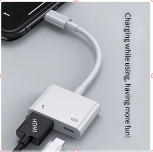 Câble de mise en miroir d'écran HDMI compatible avec Apple, convertisseur vidéo HD pour téléphone portable vers TV - Product Image 3