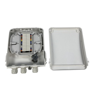 IP65 bảo vệ 8 lõi PC + ABS Vật liệu tường/cực gắn ODB/FDB/ODP/CTO FTTH sợi quang chấm dứt hộp phân phối hộp - Product Image 1