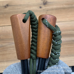 Magnesium Rod <b>Fire</b> Starter Wooden Handle Outdoor Survival Camping <b>Tool</b> <b>Set</b> - Product Image 5
