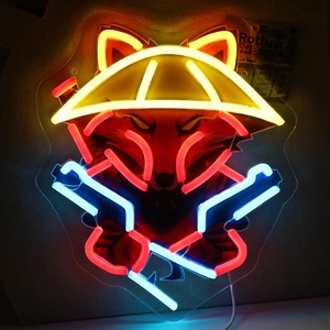 Dropshipping : Lampe néon personnalisée colorée en forme de renard, imprimée UV, pour cadeaux de fêtes et d'anniversaire - Product Image 2