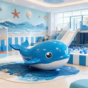 Scultura in Resina di Balena Blu, Statua Artistica Marina Personalizzabile, Decorazione per Casa, Camera dei Bambini, Negozio di Giocattoli a Tema Oceano - Product Image 1