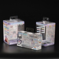 Boîtes d'emballage transparentes personnalisées pour briques jouets, emballage cadeau avec fenêtre en plastique transparent