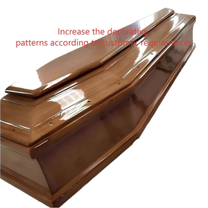 Экологически чистый биоразлагаемый детский гроб в европейском и американском стиле из массива дерева для похорон - Product Image 6