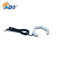 Feux de jour LED RGB Angel Eyes ADT pour phares de voiture, projecteurs RGBW DRL, clignotants, anneaux halo hexagonaux