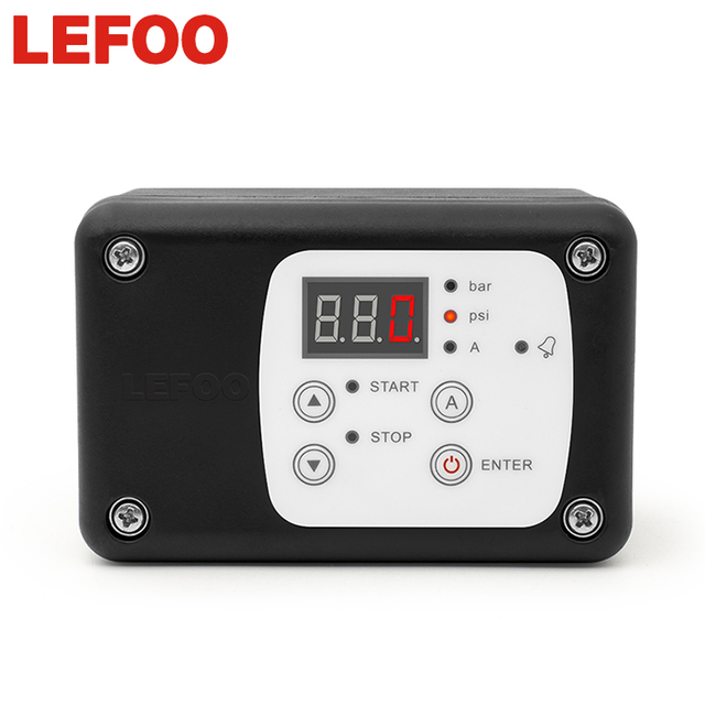 LEFOO 110-220VAC Alarm Electronic Digital Display air Pressure Automatic Control Switches for air Compressor Water Pump