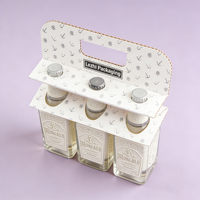 Emballage en gros économique pour boissons avec poignée, boîte en carton ondulé pour sodas, emballage pour boissons sportives, yaourts et lait