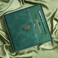 Ensemble de carnets A5 en cuir PU et papier personnalisés en gros, cadeau d'entreprise avec stylo et couleur personnalisée