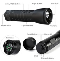 1080P 2MP CMOS Action-Kamera 120° Weitwinkel Eingebaute LED MicroSD Fester Fokus für Motorrad Fahrrad Camping Klettern