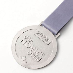 Medalla de Oro Deportiva de Fútbol, Karate y Carreras con Logotipo 3D de Aleación de Aluminio Pulido, Diseño de Fábrica, con Grabado e Impresión de Cinta Personalizada - Product Image 6