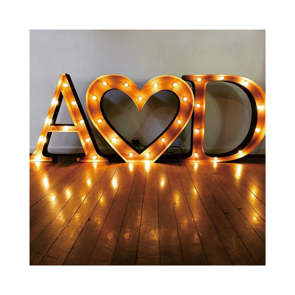 Top sale led letters large letter sign Decoration wedding love signs new design 3d led letters