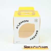 Boîte à gâteau en papier avec fenêtre transparente en PET et logo estampé à chaud, emballage de boulangerie OEM de qualité alimentaire pour pâtisserie, gâteau, biscuits, boîte cadeau