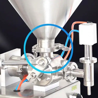 Machine de remplissage pneumatique semi-automatique à piston en acier inoxydable pour mayonnaise et crème, moteur pneumatique pour boissons et produits chimiques, prix avantageux