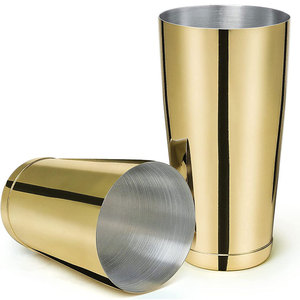 <span class=keywords><strong>Pro</strong></span> Bartending 750ml En Acier Inoxydable Placage Doré Boston Cocktail Shaker Martini Boisson Mélange Boîtes En Métal Shaker - Product Image 4