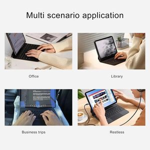 Étui magnétique pour clavier pour iPad Air 10.9 pouces et iPad 11e/10e génération 2025/2022 avec clavier Multi-Touch Trackpad rétro-éclairé - Product Image 4