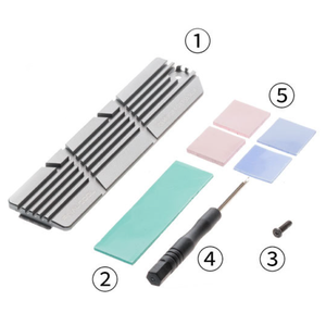 <span class=keywords><strong>M</strong></span>.<span class=keywords><strong>2</strong></span> SSD NVMe Heatsink pendingin Radiator untuk PS5 Slim Game konsol Hard Drive Cooler Aksesori pendingin Heatsink - Product Image 6