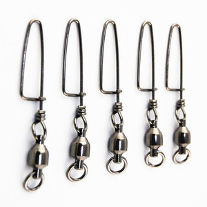 Émerillon de pêche à roulement à billes en laiton haute résistance avec mousqueton Coastlock 18LB~440LB Test Synnex LQ-3017 - Product Image 2