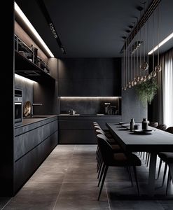 CBMMart 2025 Noir préfabriqué intégré intégré <span class=keywords><strong>cuisine</strong></span> intelligente 2024 nouveautés <span class=keywords><strong>cuisine</strong></span> avec îlot en bois <span class=keywords><strong>cuisine</strong></span> cabienet - Product Image 6