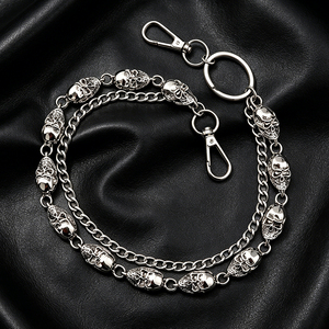 Cadena de Pantalón Multicapa de Metal, Estilo Punk Rock, Accesorios de Moda Urbana para Hombre y <span class=keywords><strong>Mujer</strong></span>, Fabricada en Acero Inoxidable y Aleación de Zinc de Alta Resistencia - Product Image 3