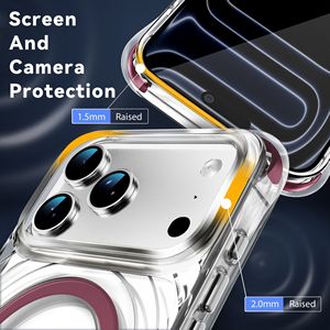 Funda Magnética Transparente Estilo Airbag, Resistente a Caídas, para <span class=keywords><strong>iPhone</strong></span> 18 <span class=keywords><strong>Pro</strong></span> Max y Apple <span class=keywords><strong>iPhone</strong></span> 17 - Product Image 4