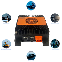 Chargeur de batterie rapide embarqué haute qualité 72V45A 24S pour moto, sortie 48V/72V avec refroidissement par ventilateur pour voiturettes de golf