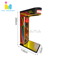 Machine de jeu d'arcade à monnayeur AMA, type sac de frappe dynamique de boxe électronique, avec fonction de distribution de produits, en métal et plastique, version anglaise