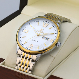 Nuevo Diseño de Reloj Mecánico de Lujo para Hombre, con Doble Calendario, Esfera Grande de 41 mm, Acero Inoxidable, Correa de Cuero Genuino, Resistente al Agua y Automático - Product Image 2