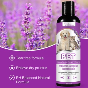 Shampoo pour animaux de compagnie Yegbong à l'huile essentielle de lavande pure à 100 %, formule sans larmes, <span class=keywords><strong>anti</strong></span>-démangeaisons, lissant, naturel, en stock - Product Image 5