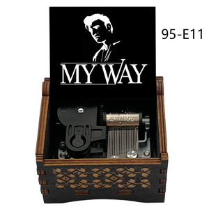Caja Musical de Madera My Way con Mecanismo de Cuerda, Canción <span class=keywords><strong>Popular</strong></span>, 18 Notas, Recuerdo Especial para Familiares, Regalos de Navidad - Product Image 3