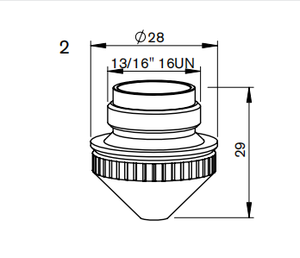 Ugello per Taglio Laser Centricut SA365-01A4 SA365-30A4 SA365-97A4 Nuove Parti di Attrezzature Ugello per Taglio Laser per <span class=keywords><strong>Salvagnini</strong></span> - Product Image 3