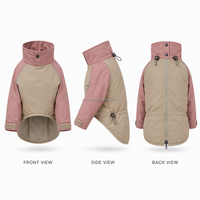 Veste imperméable personnalisée pour chien avec col cheminée, réfléchissante, vêtements pour animaux de compagnie, chiot, chat, vente en gros OEM