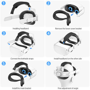 Pour Meta pour Quest 2 bandeau de charge externe pour les joueurs Capacité 5200mAh Communication filaire Accessoires <span class=keywords><strong>VR</strong></span> populaires - Product Image 2