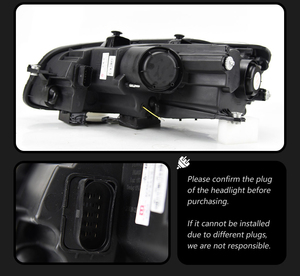 Faro per <span class=keywords><strong>Volkswagen</strong></span> <span class=keywords><strong>Passat</strong></span> B7 2012-2016, Faro LED Europeo con DRL, Faro HID con Occhio d'Angelo, Doppio Fascio Xenon, Accessori - Product Image 4