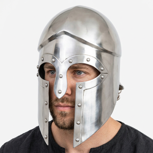 CH Greek Corinthian Helmet Handmade Steel Polished Antique Italo Armour Medieval Knight Spartan Halloween Birthday Party - Product Image 1