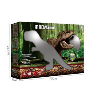 Modèle de dinosaure robot télécommandé rechargeable pour enfants, T-Rex et Triceratops, en plastique, à infrarouge, pour la vente en gros - Product Image 6