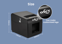 Nueva Impresora Térmica POS de 80 mm, OPOS 11, Impresión USB, Centro de Llamadas, CA 110V-240V 2.0A, OSCY, 1 Año de Garantía, Soporte Técnico en Línea