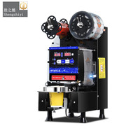 Machine à bulles de thé électrique automatique en acier inoxydable, modèle mini de bureau avec fonction de scellage pour petits gobelets en plastique et en papier